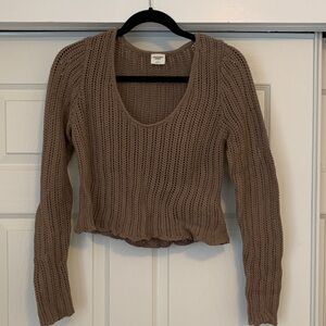 Abercrombie & Fitch Tan Knit Sweater